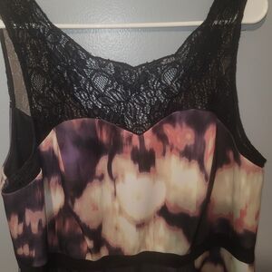 Adrianna Papell Lovely Black and Pink Dress